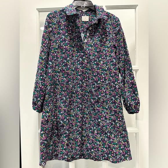 LC Lauren Conrad Other - J. Crew Girls' puff-sleeve corduroy shirtdress - Size 12